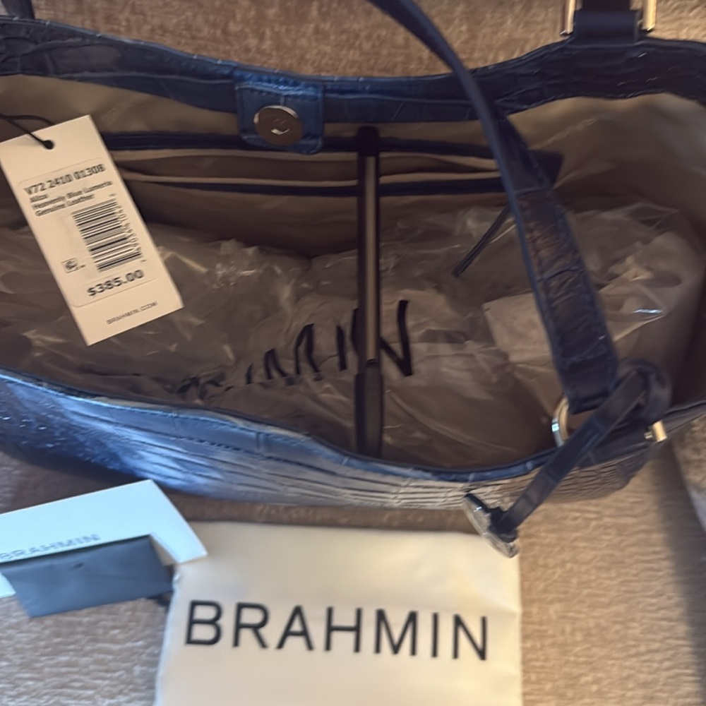 NWT Brahmin Aliza Heavenly Blue Lumeria Tote - Picture 6 of 7